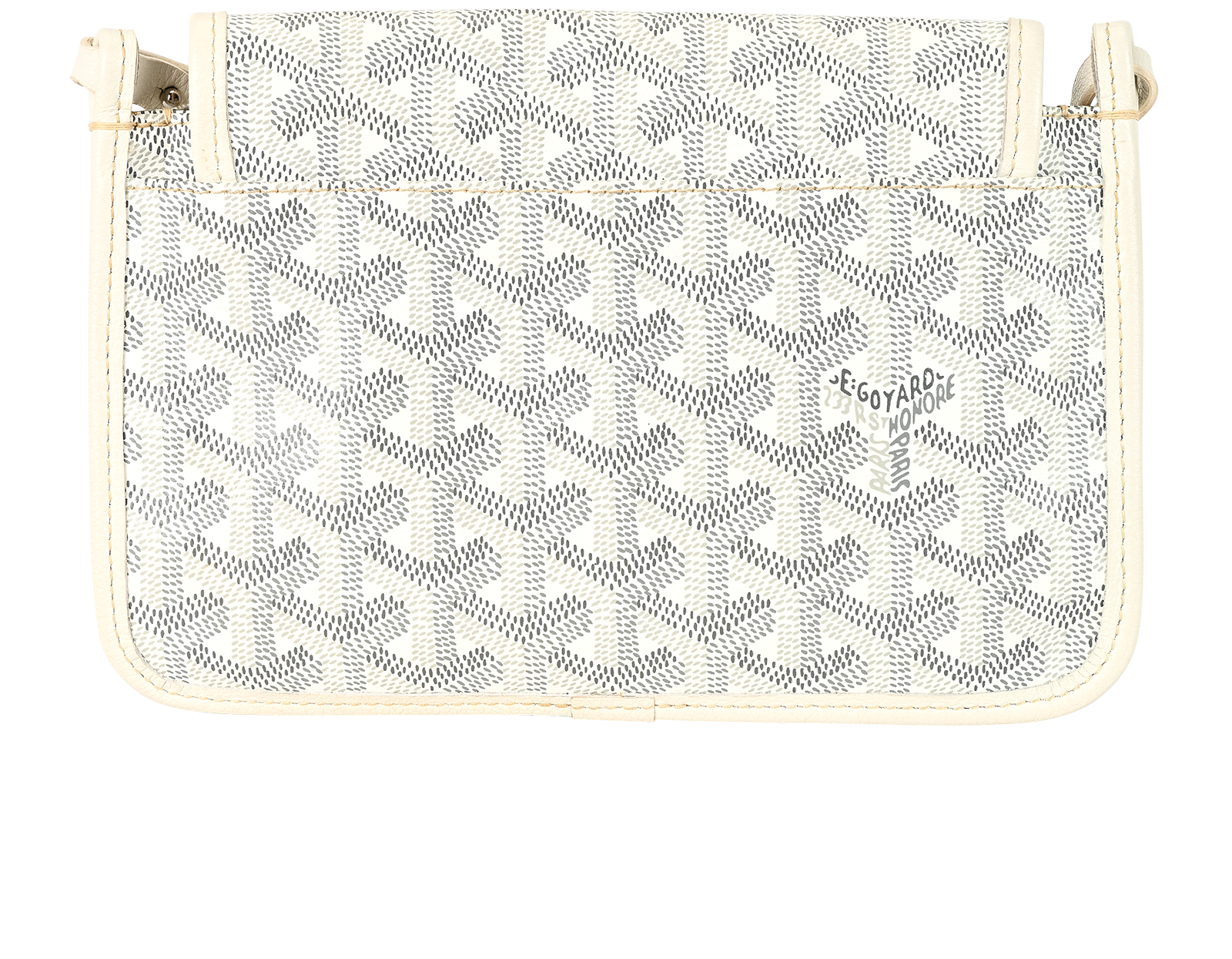 Plumet Pouch-Wallet, &pound;1,100, Handbags, White, Canvas, Back view